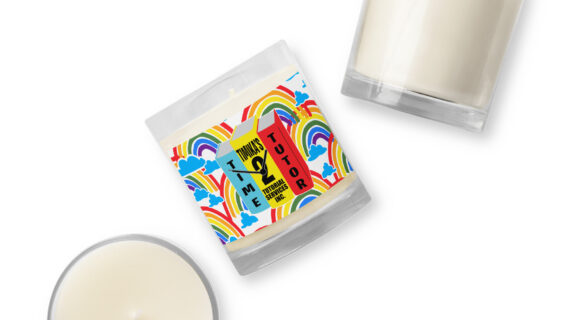 Time2Tutor Glass Jar Candle