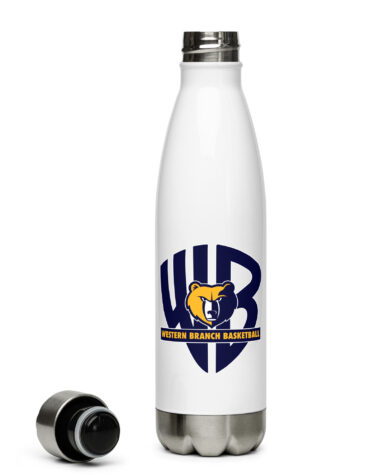 Western Branch Basketball Stainless Steel Water Bottle