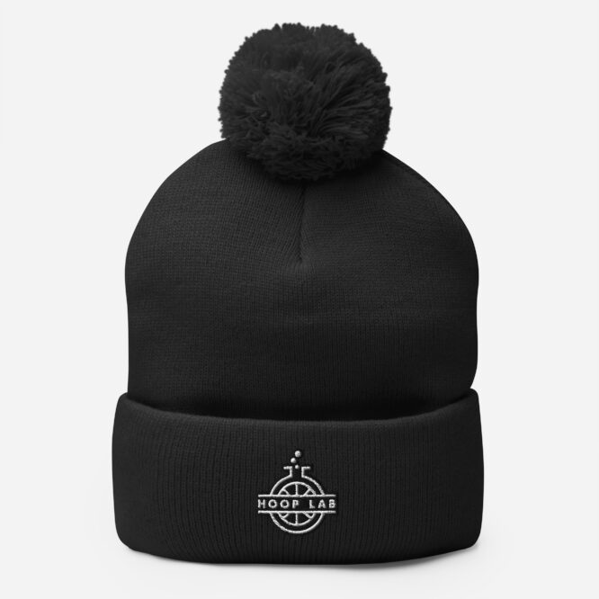 Hoop Lab Logo Pom-Pom Beanie - Image 2